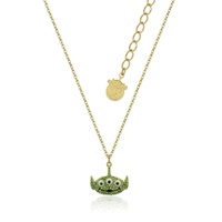 Disney Couture Kingdom - Toy Story - Alien Crystal Necklace Yellow Gold