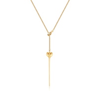 Disney Couture Kingdom - Aladdin - Jafar Snake Staff Necklace Yellow Gold