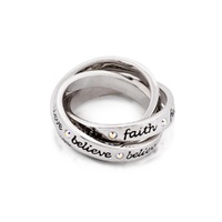 Disney Couture Kingdom - Tinkerbell - Interlocking Ring White Gold Large