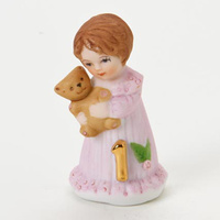 Growing Up Girls - Brunette Age 1 Cake Topper