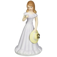 Growing Up Girls - Brunette Age 12 Cake Topper