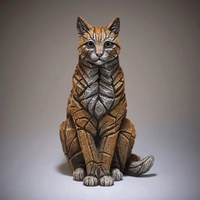 Edge Sculpture - Ginger Cat Figure