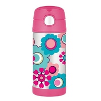 Thermos Funtainer Drink Bottle 355ml Flower