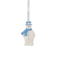 Wedgwood Snowman Blue Hanging Ornament