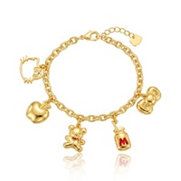 Couture Kingdom - Sanrio - Hello Kitty Core Charm Bracelet Yellow Gold