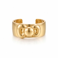 Couture Kingdom - Sanrio - Hello Kitty Statement Cuff Bangle Yellow Gold