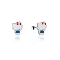 Couture Kingdom - Sanrio - Hello Kitty Full Body Stud Earrings Silver