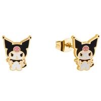 Couture Kingdom - Sanrio - Kuromi Stud Earrings Gold