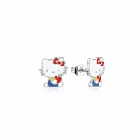 Couture Kingdom - Sanrio - Hello Kitty Apple Stud Earrings Silver