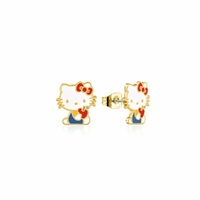 Couture Kingdom - Sanrio - Hello Kitty Apple Stud Earrings Gold