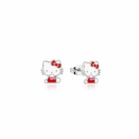 Couture Kingdom - Sanrio - Hello Kitty Overall Stud Earrings Silver