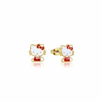 Couture Kingdom - Sanrio - Hello Kitty Overall Stud Earrings Gold