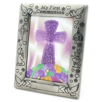 Russell Collection Frame - Pewter Finish Communion