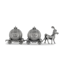 Russell Collection - Pewter Finish Mini Pumpkin First Tooth & Curl Carraige