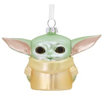 Hallmark Blown Glass Hanging Ornament - Star Wars The Mandalorian Grogu