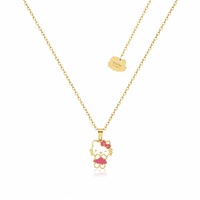 Couture Kingdom - Sanrio - Hello Kitty Pink Dress Necklace Gold