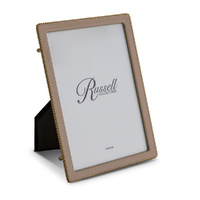 Russell Collection Frame - Blush & Gold Tone Beaded Frame 5x7in