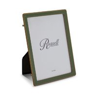 Russell Collection Frame - Olive & Gold Tone Beaded Frame 5x7in
