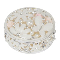 Russell Collection - Epoxy Roses and Butterfly Trinket Box