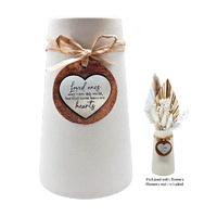 Heartfelt Ceramic Taper Vase - Memorial