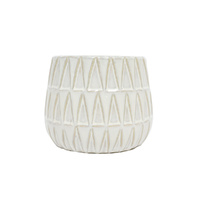 Island Breeze Small Planter By Splosh - White