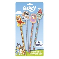 Impact Merch - Bluey Characters Pencil & Topper 2 (Set of 4)
