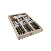 Jean Dubost Laguiole Maison - 24 Piece Cutlery Set Khaki