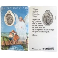 Guardian Angel Souvenir Card and Charm