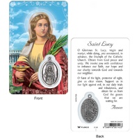 St. Lucy Souvenir Card and Charm