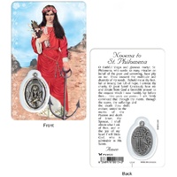 St. Philomena Souvenir Card and Charm