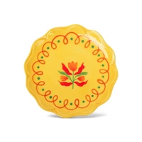 La La Land Beyond Retro Folk - Stoneware Hand Painted Plate