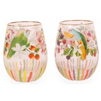 La La Land Bountiful Harvest - Large Glass Tumblers