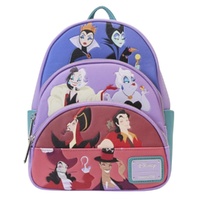 Loungefly Disney Villains - Colour Block Triple Pocket Mini Backpack