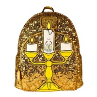 Loungefly Disney Beauty & the Beast - Lumiere Sequin Glow in the Dark US Exclusive Mini Backpack