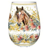 Lisa Pollock - Golden Glamour Stemless Glass Country Dusk