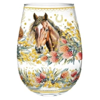 Lisa Pollock - Golden Glamour Stemless Glass Country Dusk