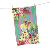 Lisa Pollock - Tea Towel Paradise Love Birds