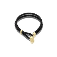 Marvel Couture Kingdom - Thor Leather Bracelet Yellow Gold