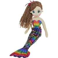Cotton Candy Mermaid - Kim Flip Sequin Dark Rainbow
