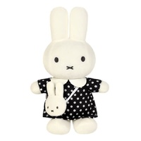 Miffy Plush - Black Dot Dress with Miffy Bag 20cm