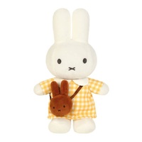 Miffy Plush - Yellow Checkered Dress with Melanie Bag 20cm