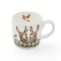 Wrendale Designs By Royal Worcester Mug - Hee Haw Donkeys