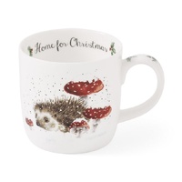 Royal Worcester Wrendale Designs Mug - 'Home For Christmas'