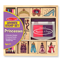 Melissa & Doug Wooden Stamp Set - Princesses