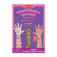 Melissa & Doug Temporary Tattoos - Metallic