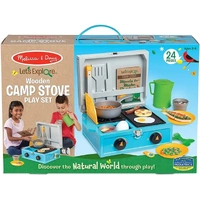 Melissa & Doug Lets Explore - Wooden Camp Stove Play Set