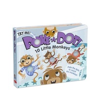 Melissa & Doug Poke-A-Dot Book - 10 Little Monkeys Board Book