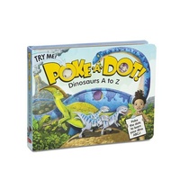 Melissa & Doug Poke-A-Dot Book - Dinosaurs A to Z Board Book