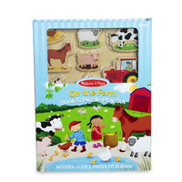 Melissa & Doug Book & Puzzle Play Set - On the Farm