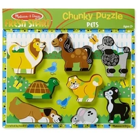 Melissa & Doug Chunky Puzzle - Pets 8pc